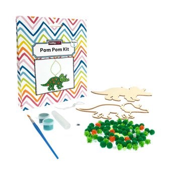 Make Your Own Pom Pom Triceratops Kit