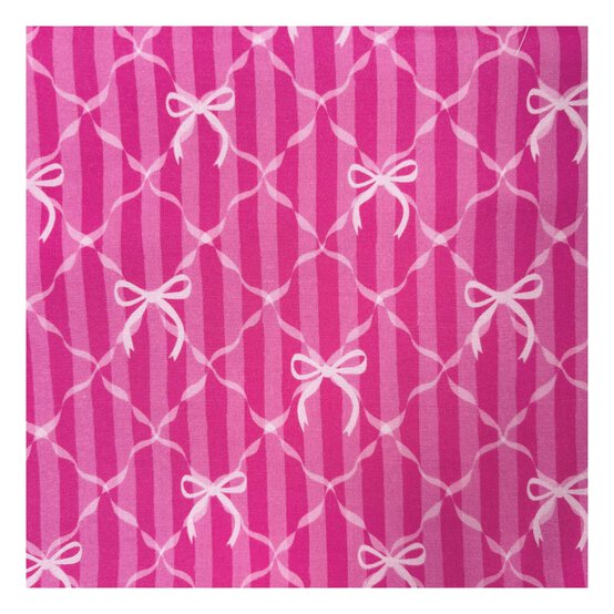 Ribbons and Bows Viscose Fabric by the Metre image number 2