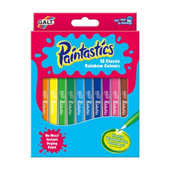 Paintastics Rainbow Fine Tip Paint Brush Pens 12 Pack