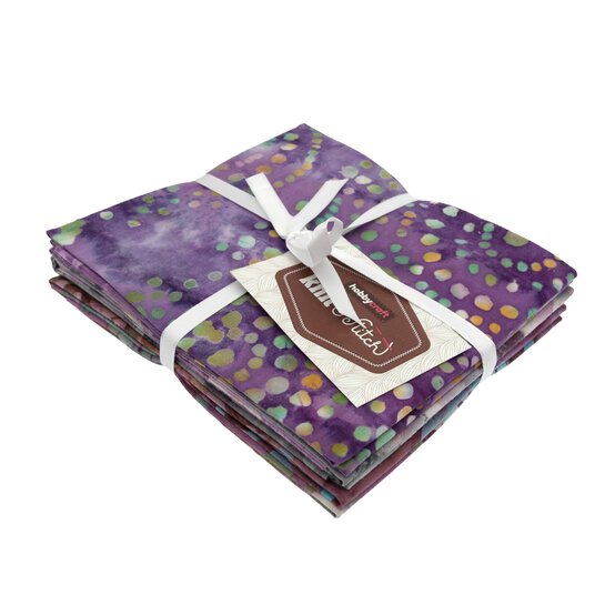 Pink Mix Batik Cotton Fat Quarters 4 Pack image number 2