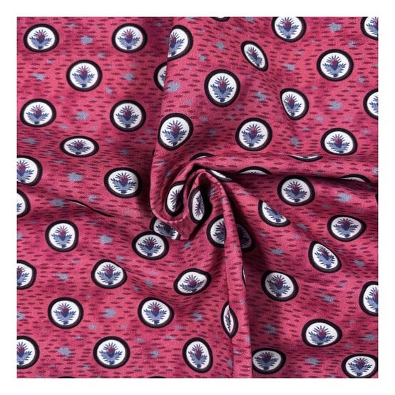 V&A Regency Threads Collage Portraits Cotton Fabric by the Metre image number 1