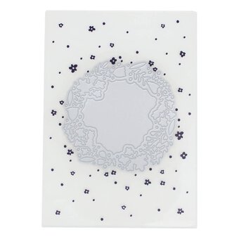 Luxe Flower Wreath Embossing Folder and Die Set A6