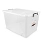 Clear Rolling Storage Box 94 Litres  image number 1