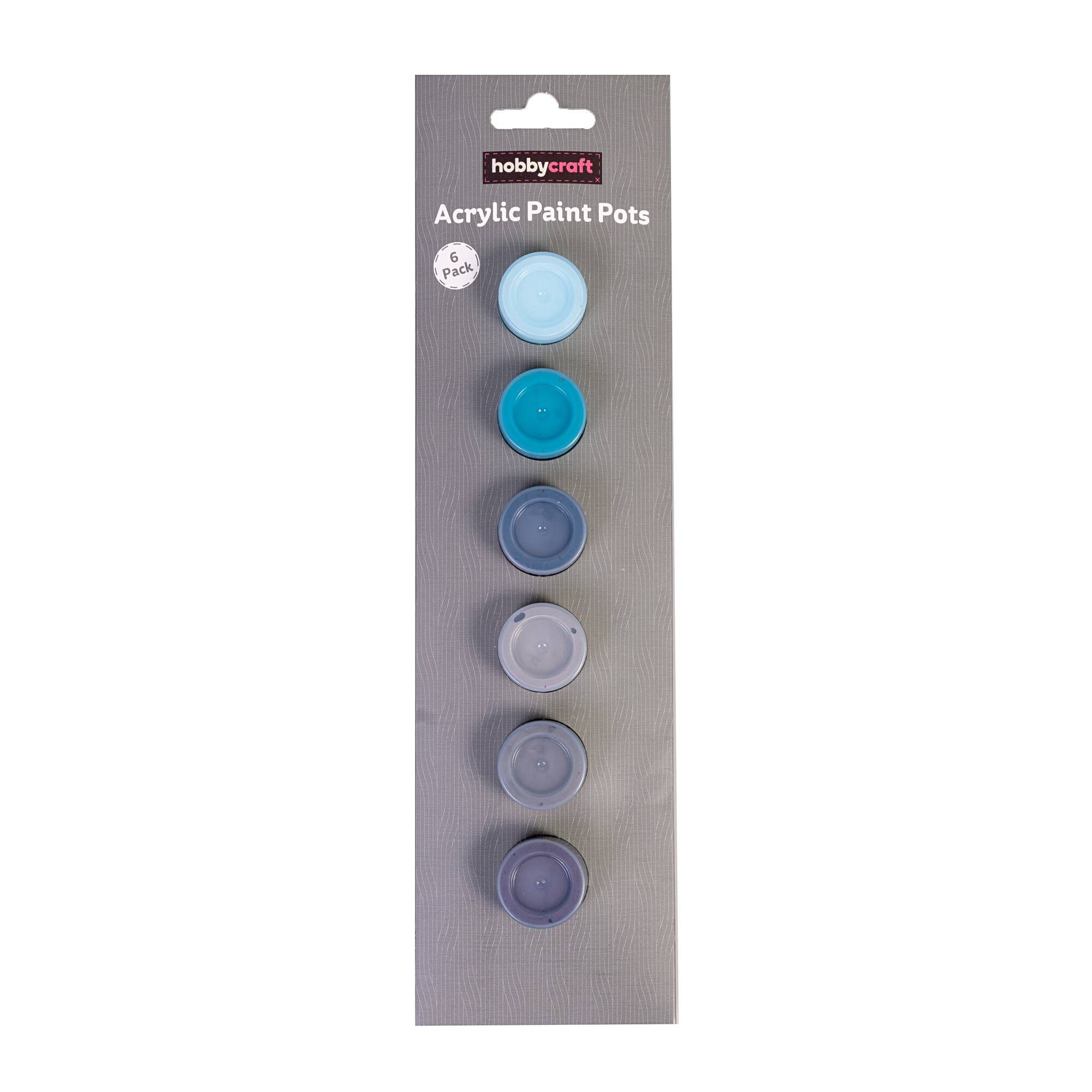 Blue Metallic Acrylic Craft Paints 5ml 6 Pack Hobbycraft