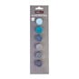 Blue Metallic Acrylic Craft Paints 5ml 6 Pack image number 2