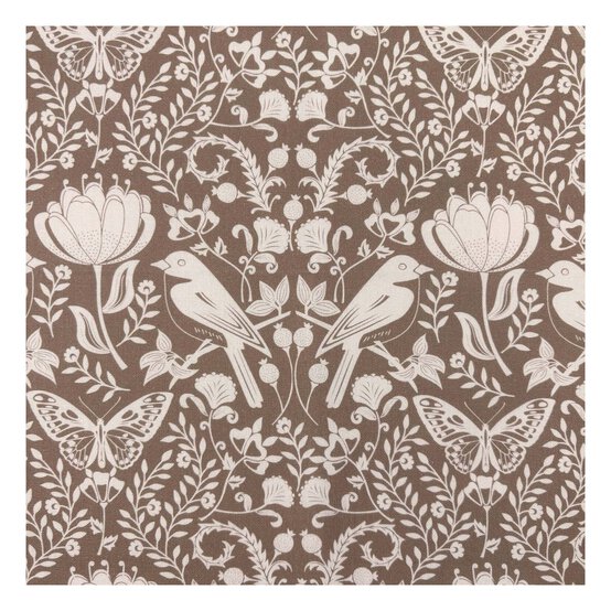 WI Garden Delight Dogwood Brown Cotton Fabric by the Metre image number 2