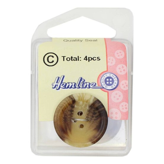 Hemline Assorted Basic Knitwear Button 4 Pack image number 2