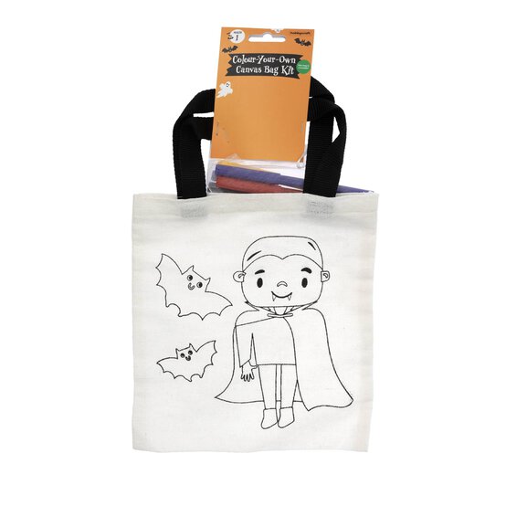 Colour Your Own Vampire Canvas Bag Kit image number 3