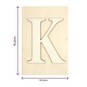 Wooden Letter K Plaque 10cm x 15cm image number 4