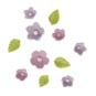 Culpitt Lilac Flower and Leaf Piped Sugar Toppers 16 Pack image number 1
