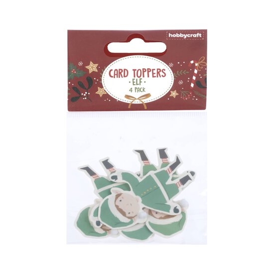 Elf Card Toppers 4 Pack image number 4