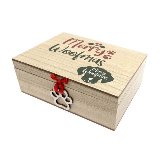 Merry Woofmas Wooden Box image number 4