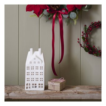 Large LED Ceramic House 10cm x 22cm