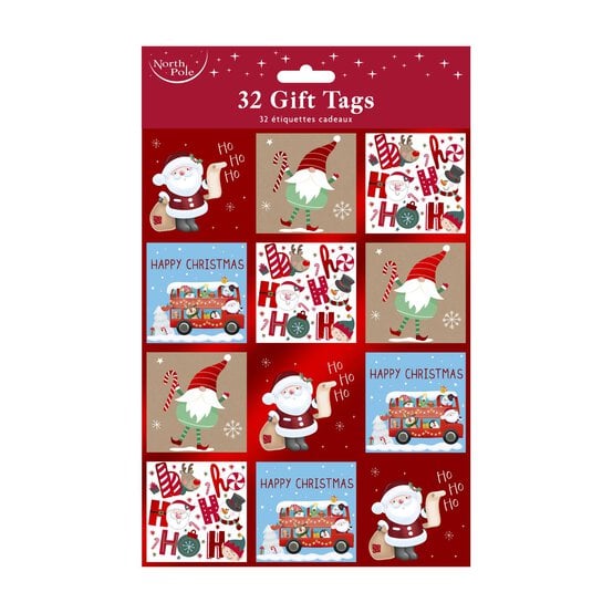 Cute Christmas Gift Tags 32 Pack  image number 1