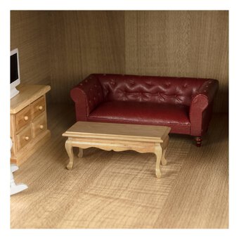 Doll&rsquo;s House Classic Red Chesterfield Sofa 