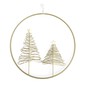 Gold Metal Hanging Trees Hoop 20cm image number 1