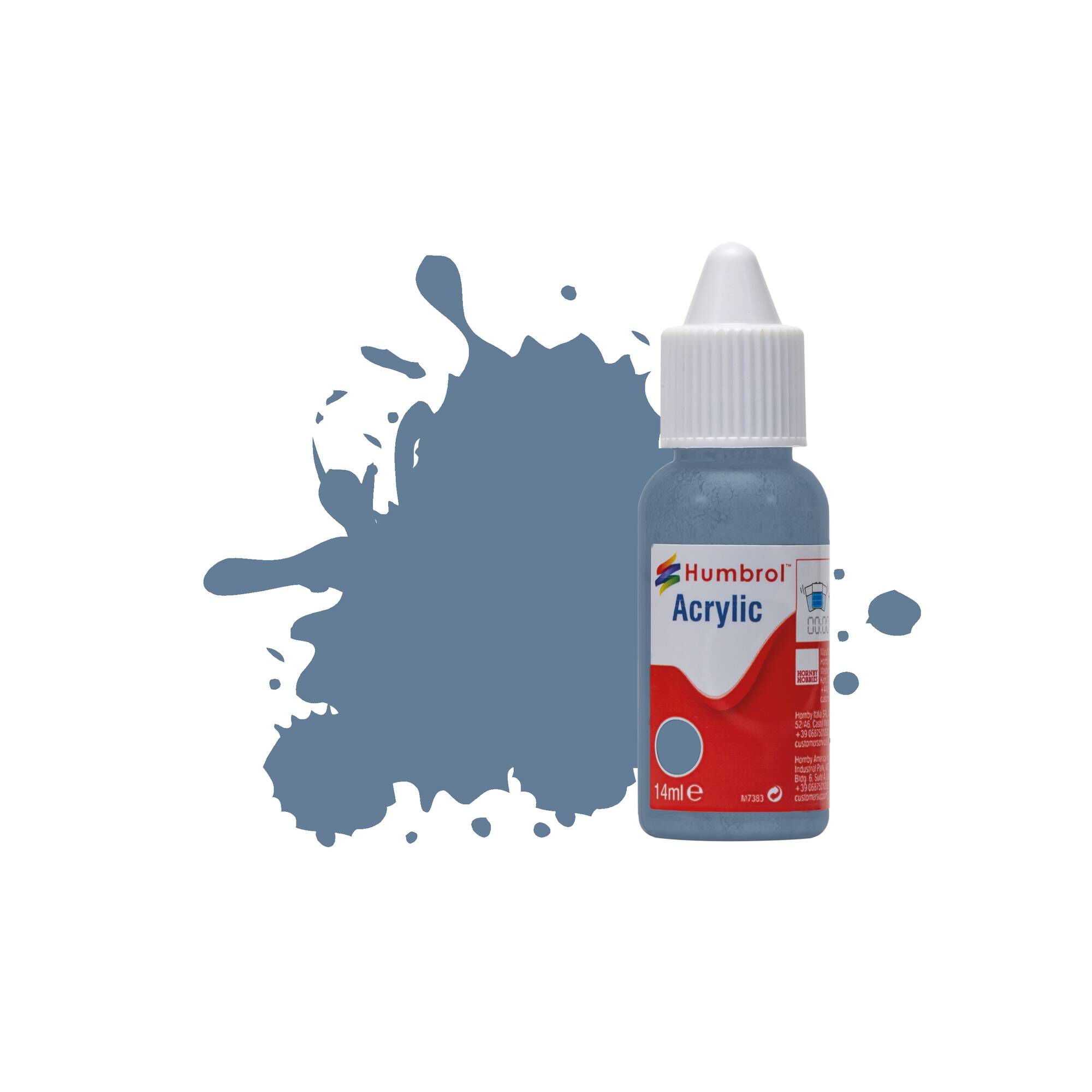 Humbrol Azure Blue Matt Acrylic Paint Dropper 14ml (157) Hobbycraft
