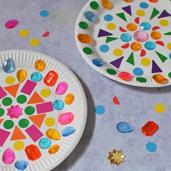 How to Make Paper Plate Rangoli