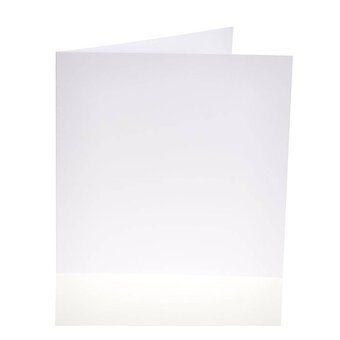 White Cards and Envelopes 8 x 8 Inches 25 Pack