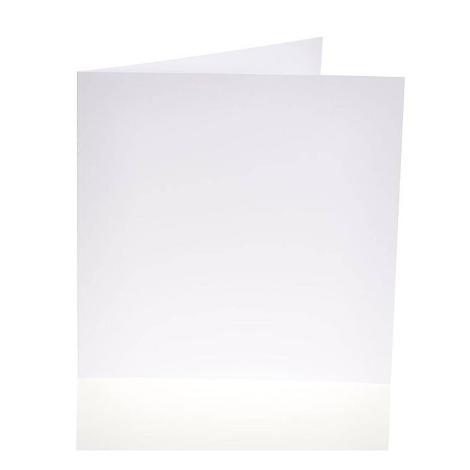 White Cards and Envelopes 8 x 8 Inches 25 Pack
