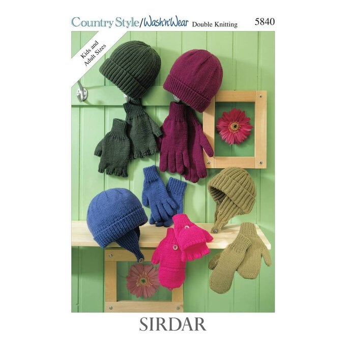 Sirdar Country Style and Wash 'n' Wear Accessories Digital Pattern 5840 image number 1