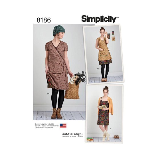 Simplicity Women's Dresses Sewing Pattern 8186 (P5 12-20) image number 1