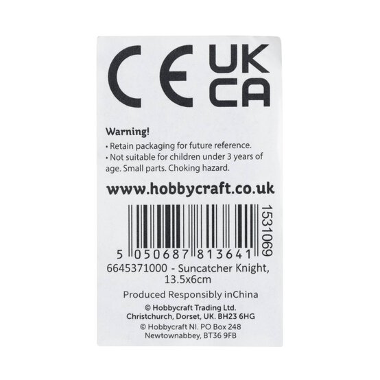 Knight Plastic Suncatcher image number 7