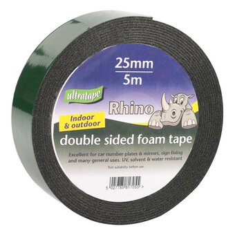 Ultratape Double Sided Foam Tape 25mm x 5m