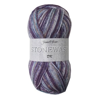 James C Brett Violet Mix Stonewash DK Yarn 100g