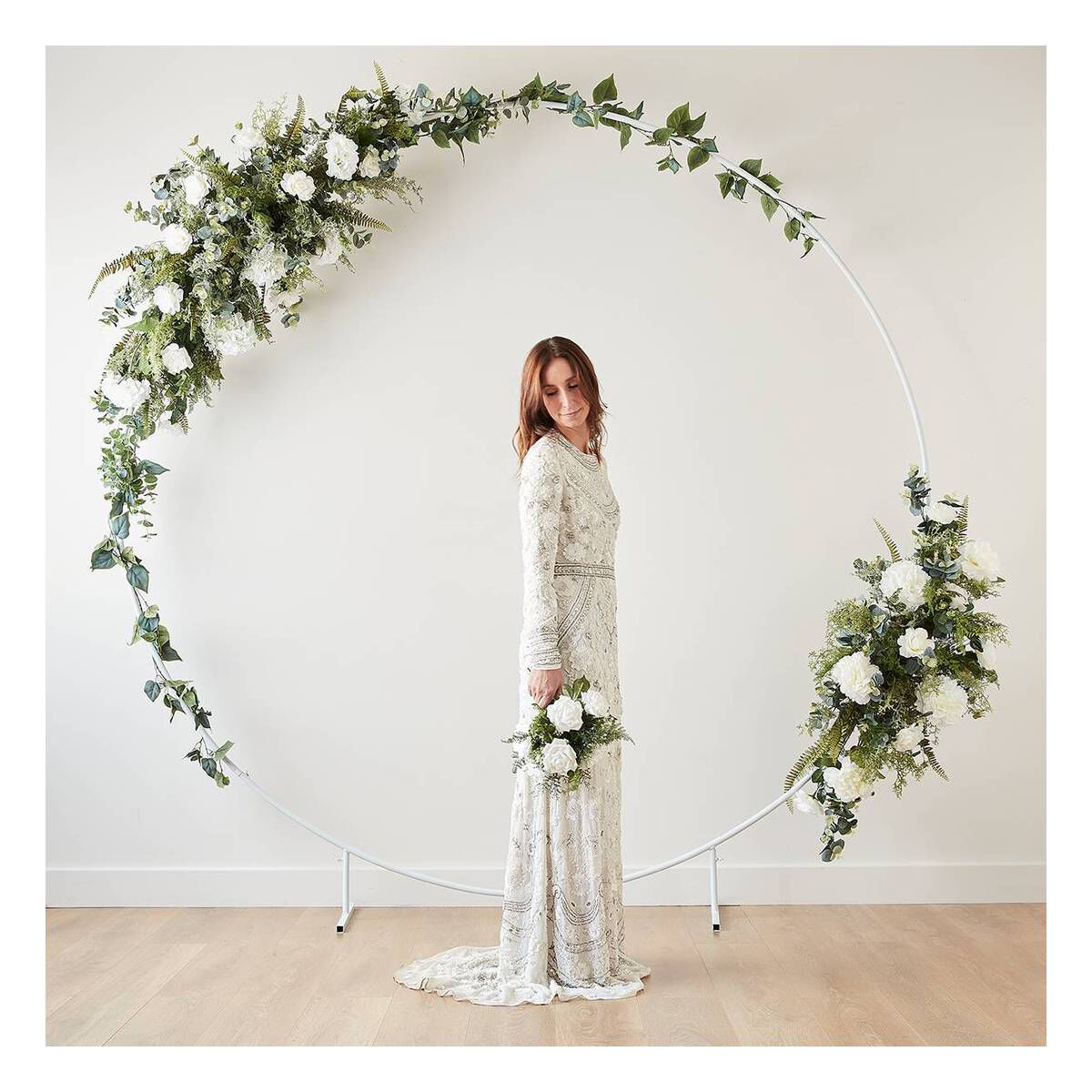 White Round Arch Frame 2.4m | Hobbycraft