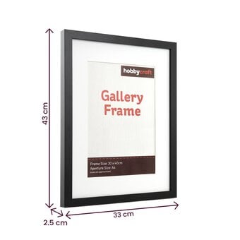 Black Gallery Frame 30cm x 40cm image number 4
