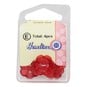Hemline Red Novelty Flower Button 4 Pack image number 2