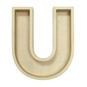 Wooden Fillable Letter U 22cm image number 2