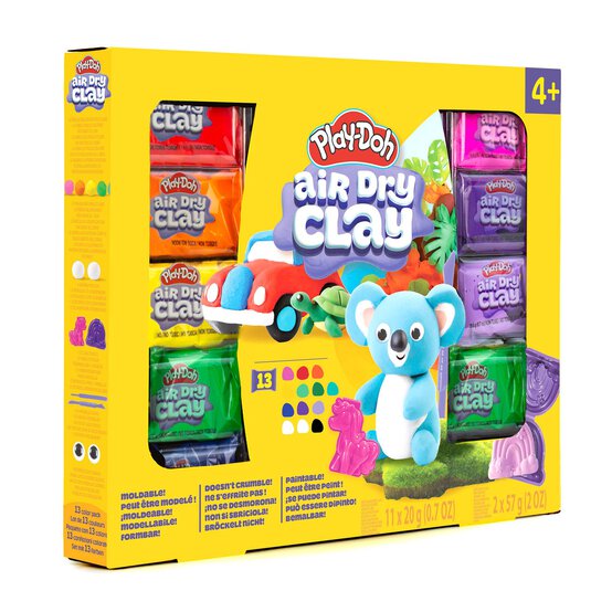 Play-Doh Air Dry Clay 13 Pack image number 1