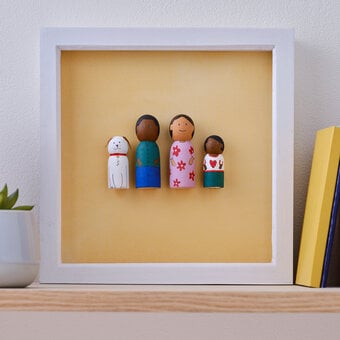 How to Paint a Peg Doll Family Portrait