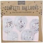 Ginger Ray Rose Gold Confetti Balloons 5 Pack image number 3