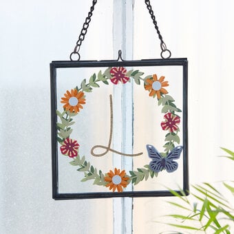 How to Make a Floral Die-cut Window Frame