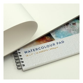 Shore & Marsh Cold Pressed Watercolour Spiral Pad 10 x 7 Inches 12 Sheets image number 3