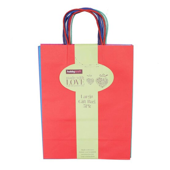 Bright Ready to Decorate Gift Bags 5 Pack image number 2