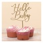Create & Celebrate Gold Hello Baby Cake Topper image number 2