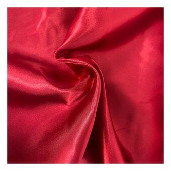 Wine Silky Satin Fabric by the Metre