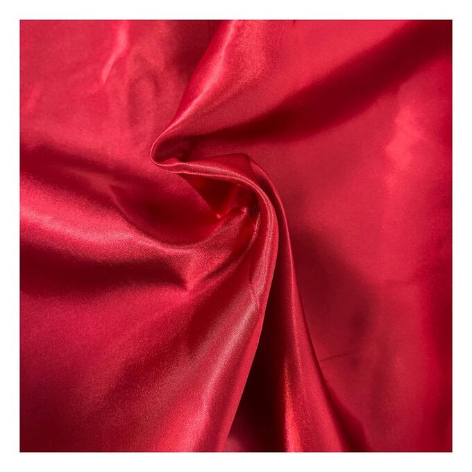 Wine Silky Satin Fabric by the Metre image number 1