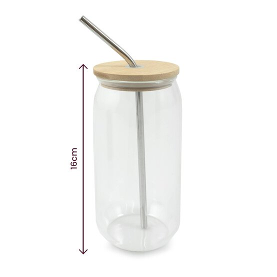 Glass Drinking Jar 500ml image number 5
