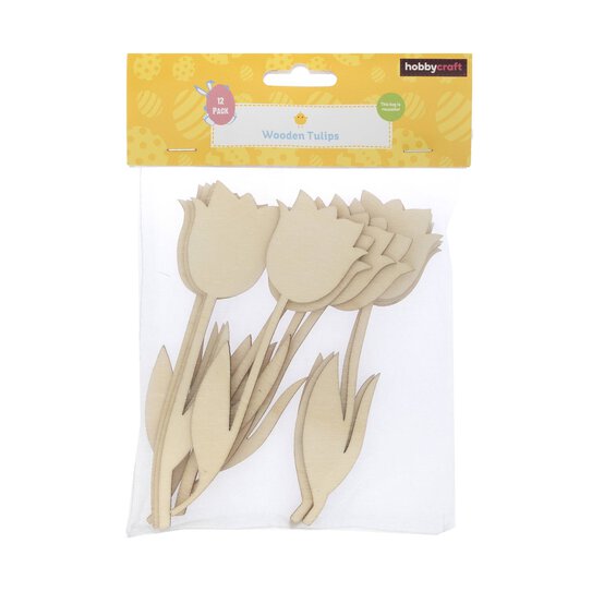 Wooden Tulips 12 Pack  image number 5