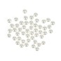 White Glass Pearl Beads 6mm 50 Pack  image number 1