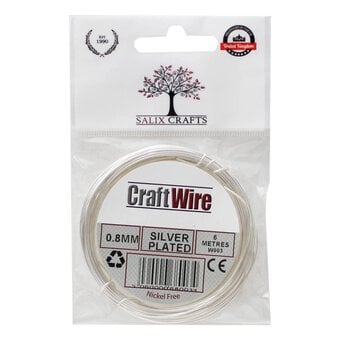 Salix Silver Plated Wire 0.8MM 6M