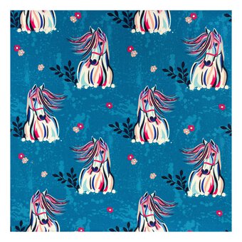 Duchess Horse Cotton Fabric by the Metre