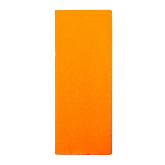 Orange Crepe Paper 100cm x 50cm image number 1