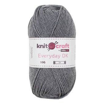 Knitcraft Grey Everyday DK Yarn 50g
