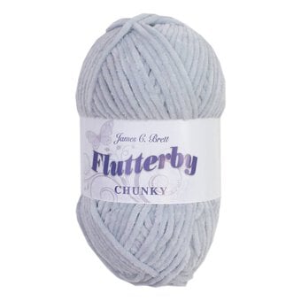 James C Brett Silver Flutterby Chunky Yarn 100g